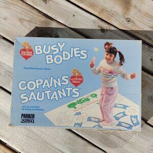 RARE 1985 Care Bears Busy Bodies Hop Alike Memory Game